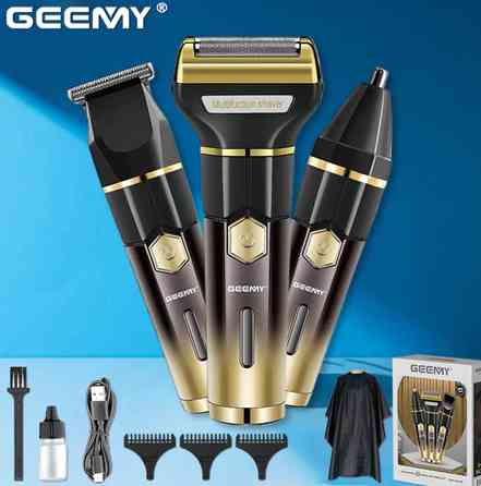 GM-8065 Geemy 3 in 1 Nose And Hair Trimmer